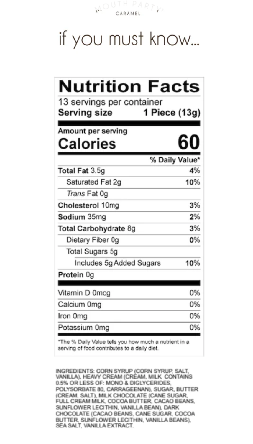 Mouth Party Caramels - Assorted Bag