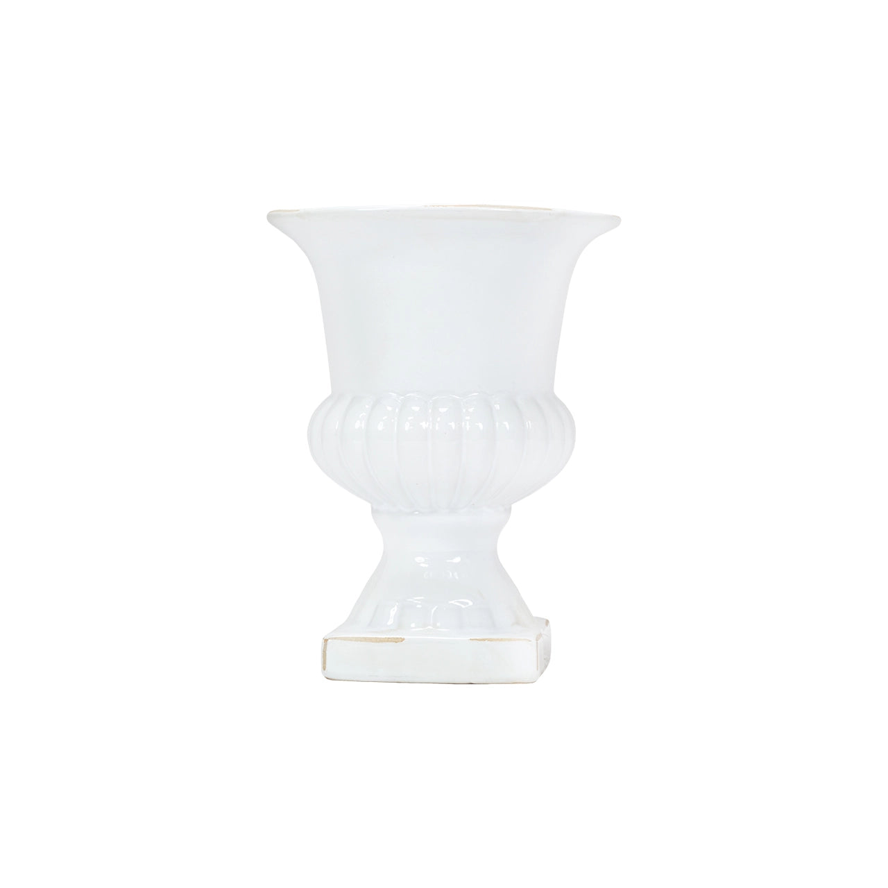 Timeless White Ceramic Urn