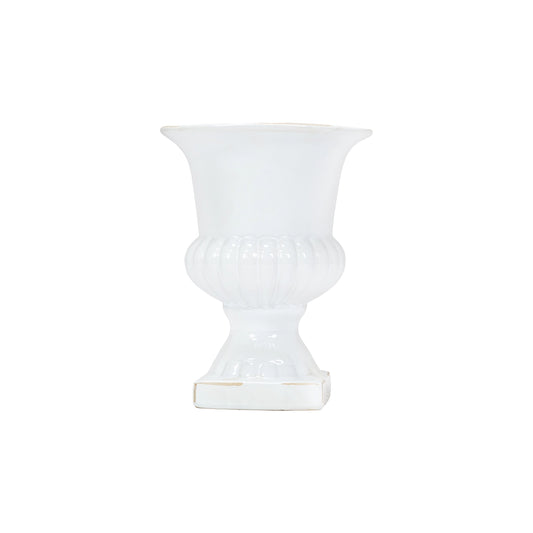 Timeless White Ceramic Urn
