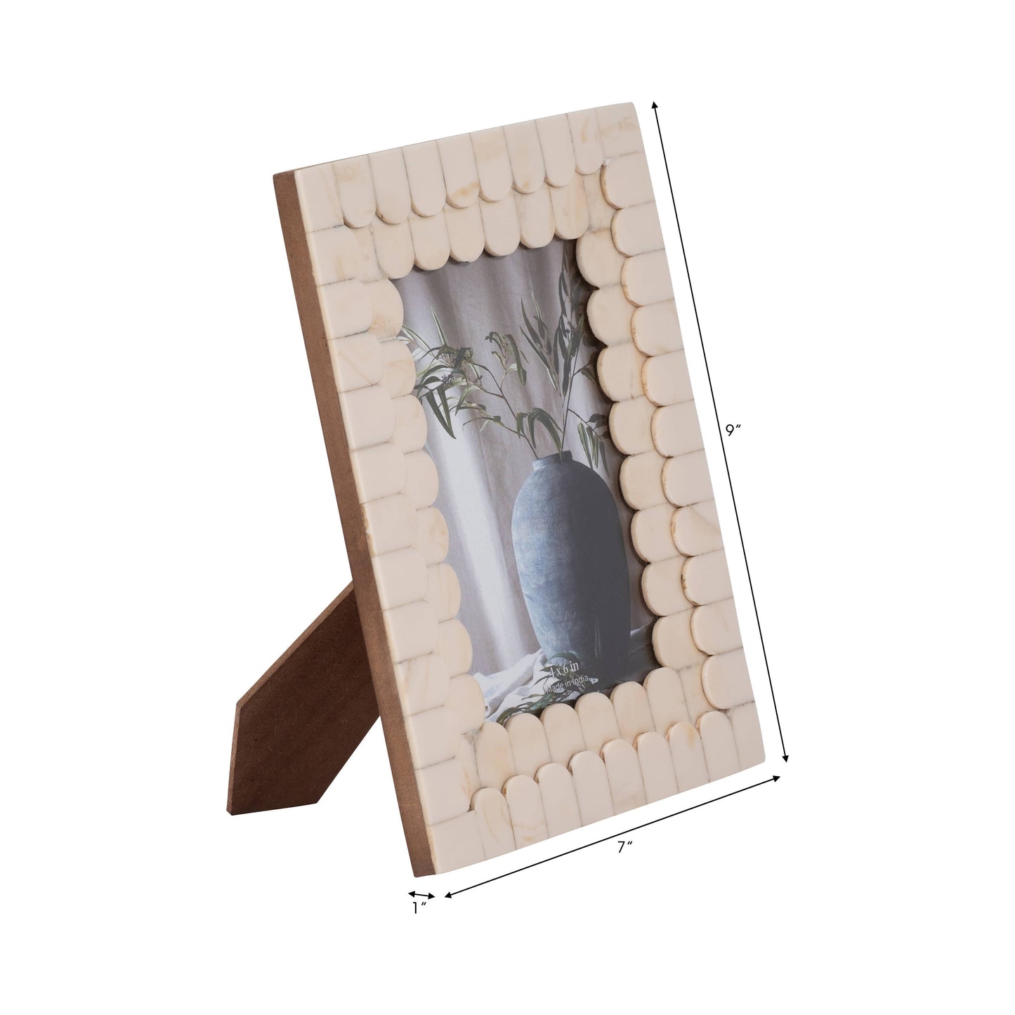 Scalloped Ivory Picture Frame, 4x6 in.