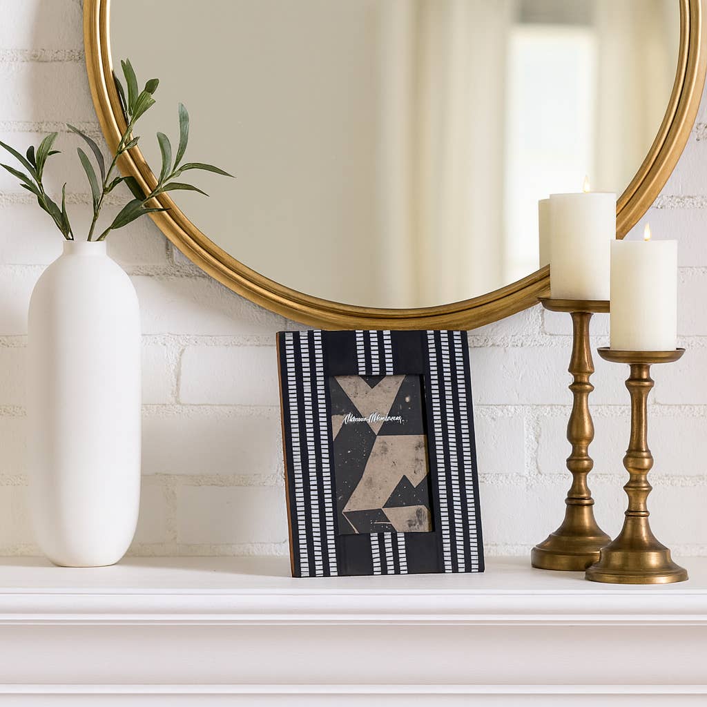 Ridged Stripes Picture Frame, 4x6 in.