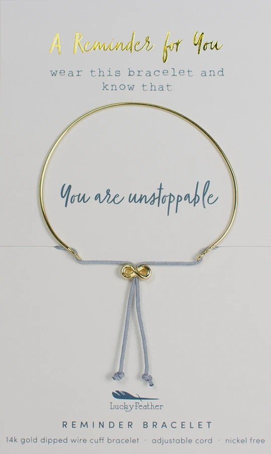 You Are Unstoppable Reminder Bracelet