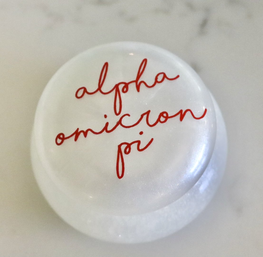 Sorority Monogrammed Pin Boxes